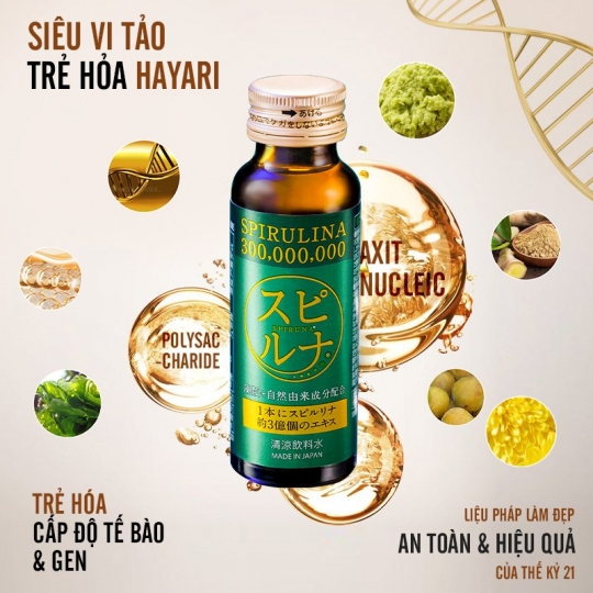 Siêu Vi Tảo Uống Spirulina - Hayari 