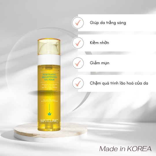 Sữa Rửa Mặt Trắng Da - Oil Maxclinic 110G